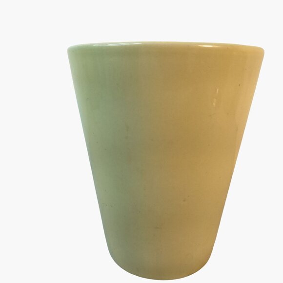 Vintage WCL Yellow Ceramic Mug Coffee Cup Tapered Tall 14 oz - Picture 4 of 8